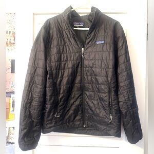 Patagonia Nanopuff Men’s Black Quilted Puffer Full Zip Jacket Outdoor S